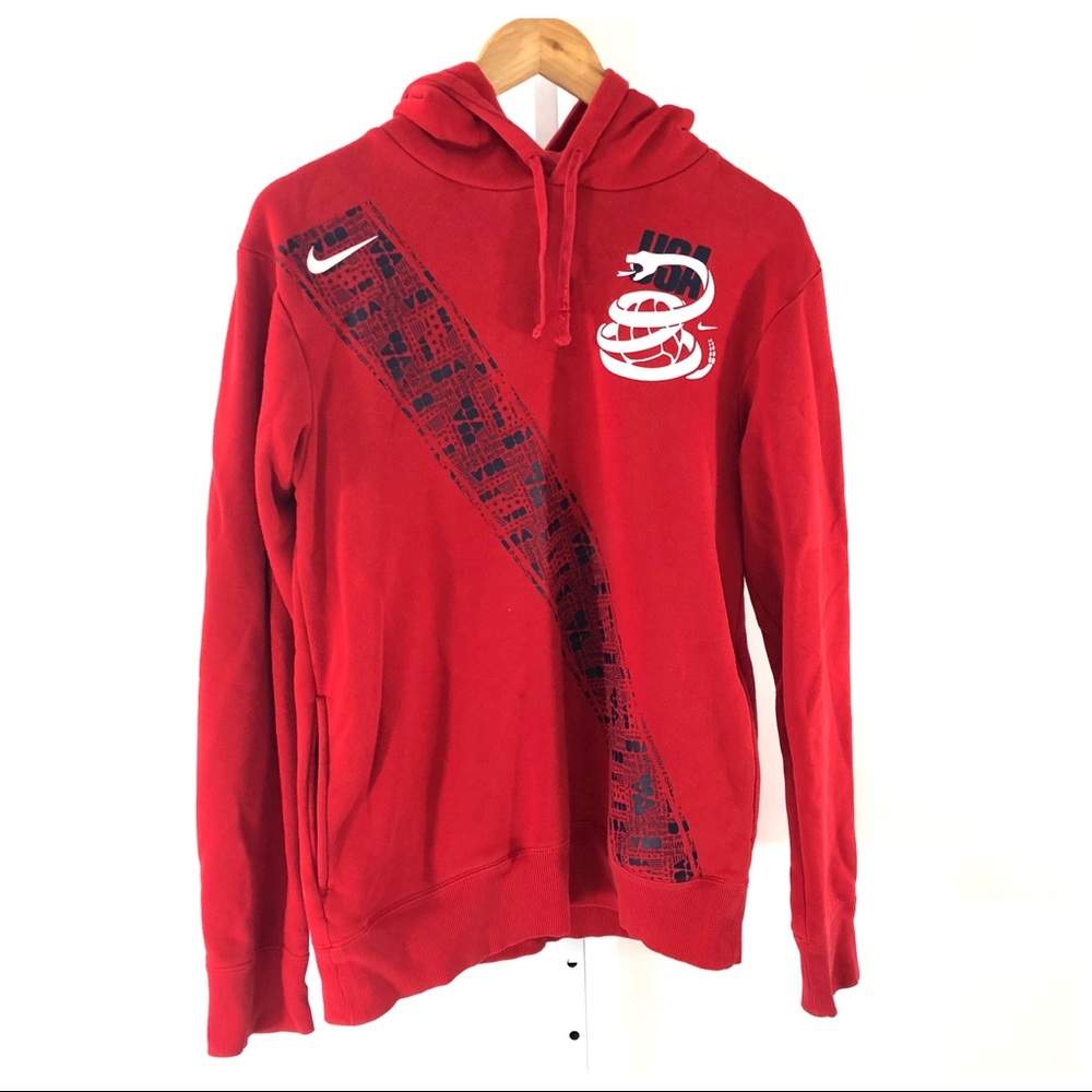 Nike USA World Cup Soccer Red Hooded Sweatshirt